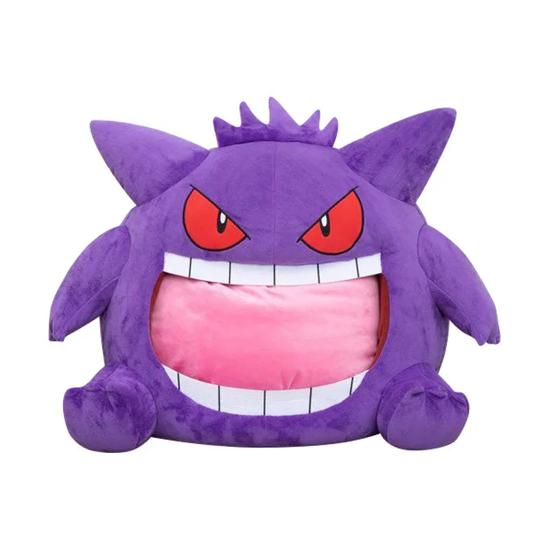 Almofada Gengar com Cobertor - Pelúcia Confortável 2 em 1