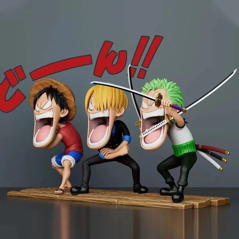 One Piece - Trio Faminto: Luffy, Sanji e Zoro -  15cm