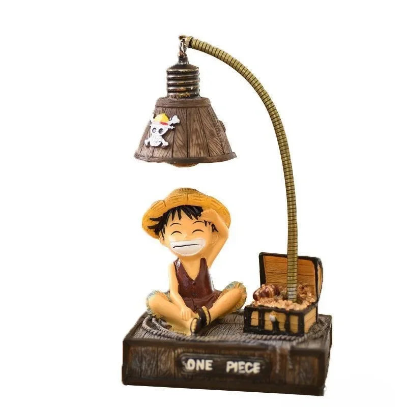 Luminária One Piece Luffy e Chopper | Figura LED 17cm | Decoração Criativa para Fãs de Anime