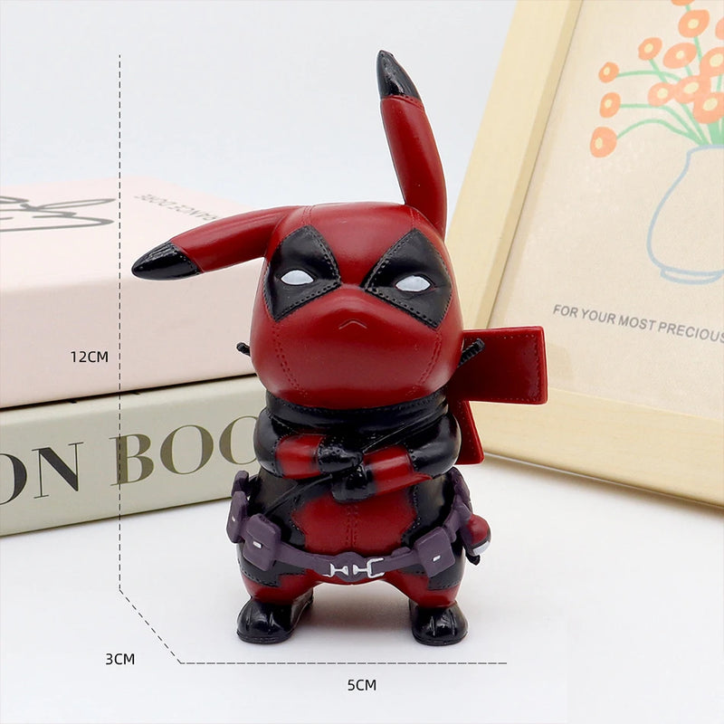 Pikachu Cosplay Deadpool - 12cm Kawaii Anime