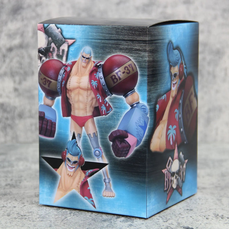 Franky Fighting Pirates - One Piece | Estátua de PVC (18cm) - 2 Cabeças - Edição Limitada