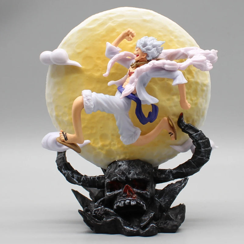 Luffy Nika - Guerreiro da Libertação - Edição Moon Luminosa com Luminária 14cm