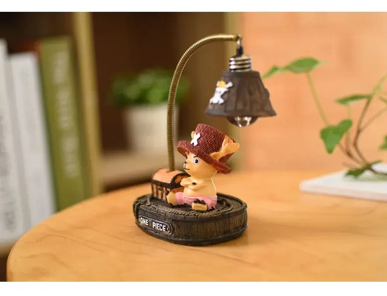 Luminária One Piece Luffy e Chopper | Figura LED 17cm | Decoração Criativa para Fãs de Anime