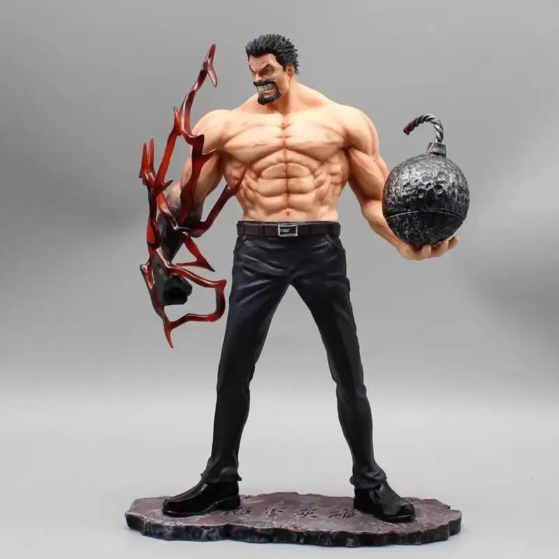 Figura Monkey D. Garp - O Herói da Marinha One Piece  26cm Artesanal