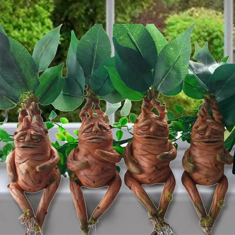 Mandragoora de Resina Premium - Decoração Mágica Harry Potter para Casa e Jardim