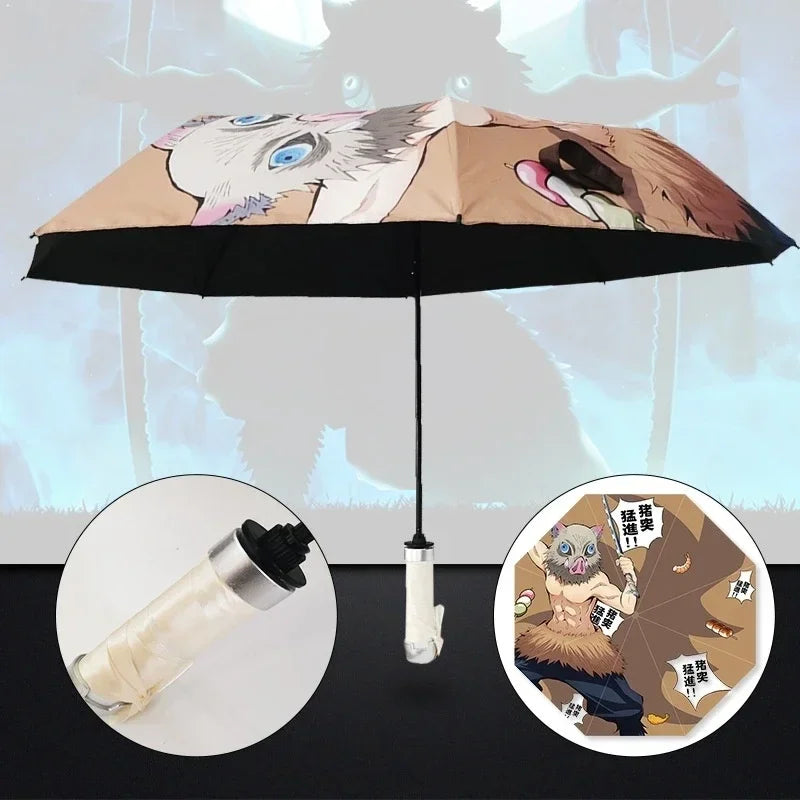 Demon Slayer Katana Umbrella - Guarda-Chuva Kimetsu no Yaiba, Zoro | Proteção Solar e Chuva