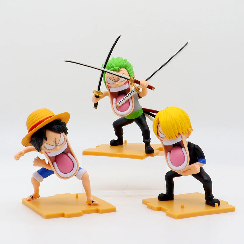 One Piece - Trio Faminto: Luffy, Sanji e Zoro -  15cm