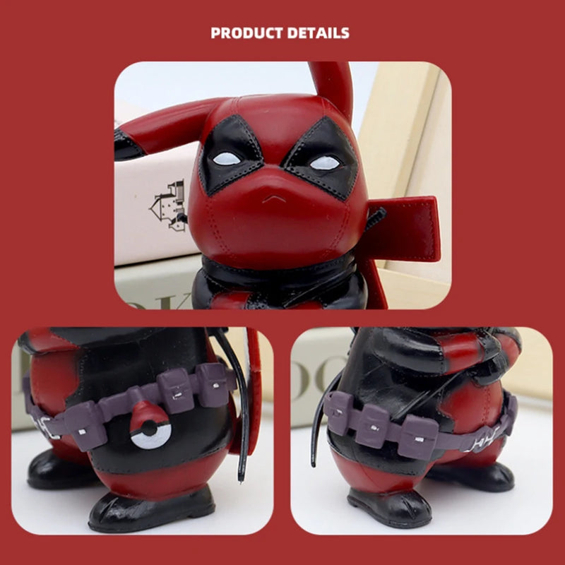 Pikachu Cosplay Deadpool - 12cm Kawaii Anime