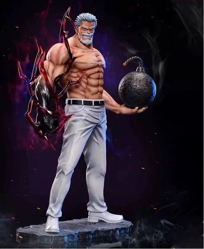 Figura Monkey D. Garp - O Herói da Marinha One Piece  26cm Artesanal