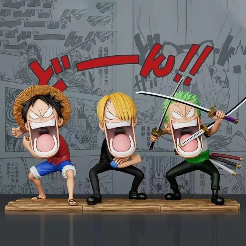 One Piece - Trio Faminto: Luffy, Sanji e Zoro -  15cm