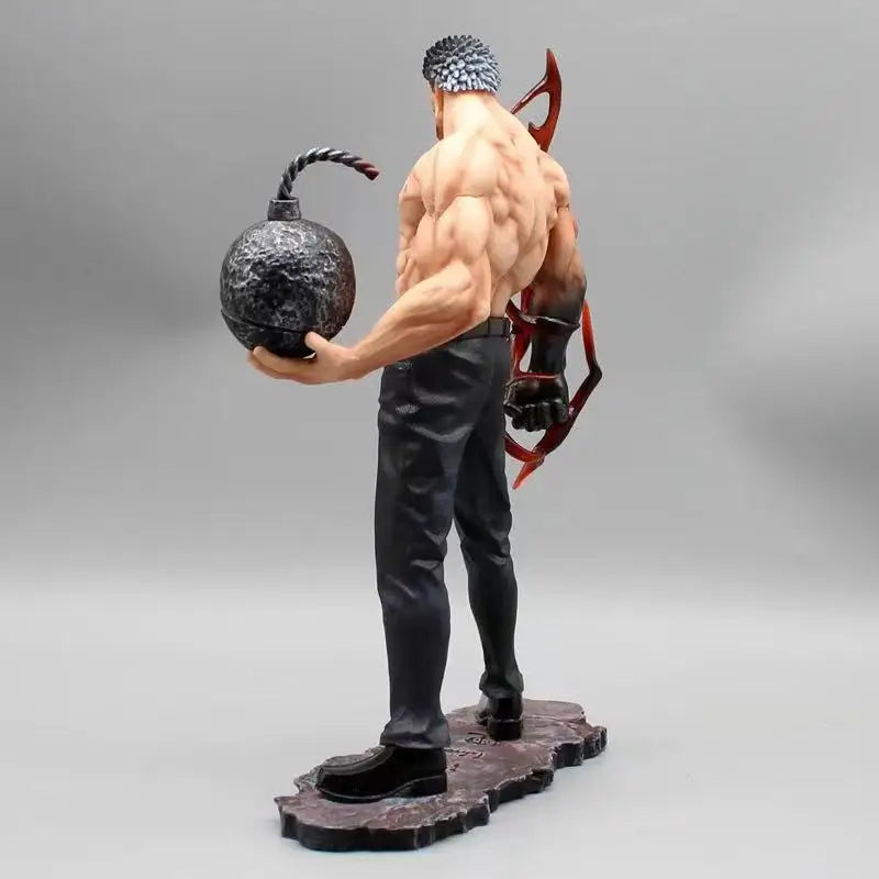 Figura Monkey D. Garp - O Herói da Marinha One Piece  26cm Artesanal