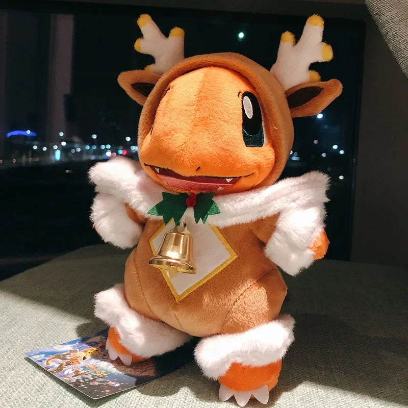 Pelúcias Pokémon de Natal – Charmander e Pikachu 25cm